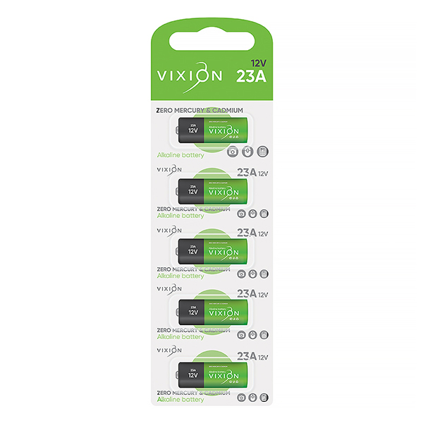Батарейка Vixion алкалиновая высоковольтная 23A (блистер 5шт)